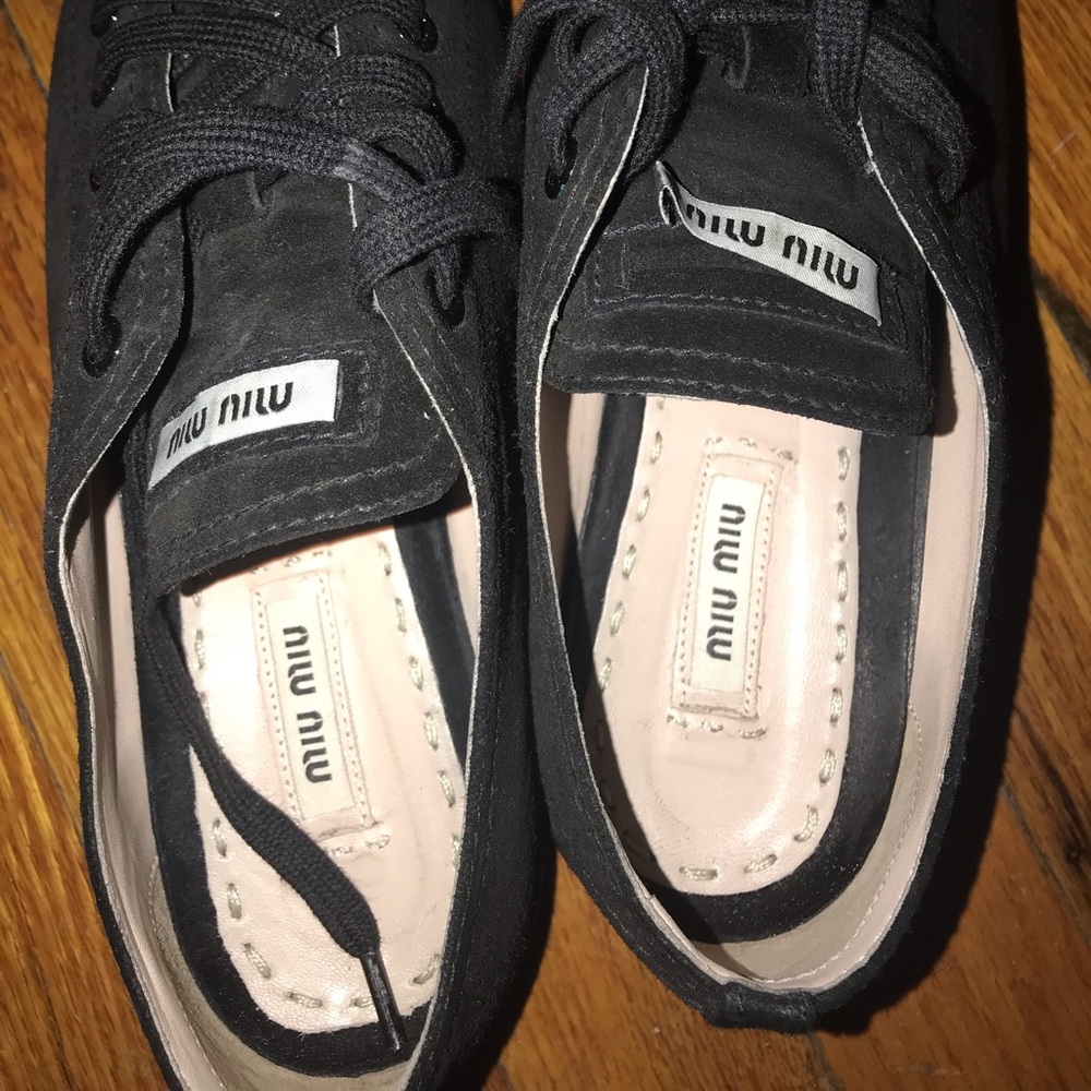 SOLD Miu Miu - Scamosciato black sneaker - Picture 8 of 8